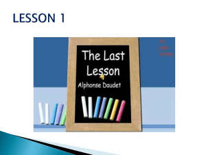 XII ENG THE LAST LESSON REVISED