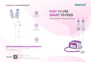 brochure of enteral feeding pump Nutricare-300H