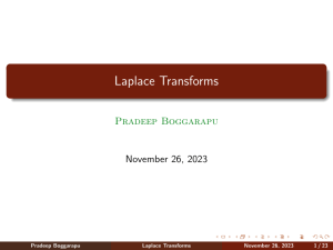15. Laplace Transform 1