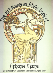 Alphonse Mucha - The Art Nouveau Style Book - 1980