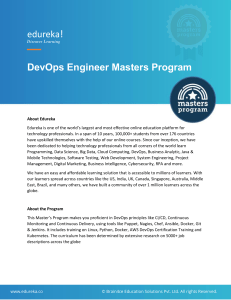 EDUREK - DevOps Engineer Masters Program