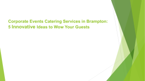 Corporate Events Catering Services in Brampton: 5 Innovative Ideas to Wow Your Guests