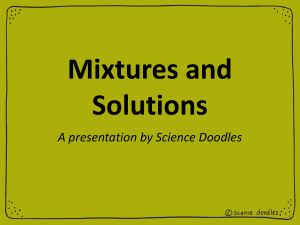 6 Mixtures and Solutions ppt