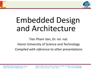 Embedded Design and Architecture