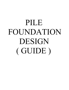 PILE FOUNDATION