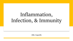 Inflammation and Infection Patho