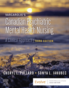 Varcarolis's Canadian Psychiatric Mental Health Nursing 3rd edition