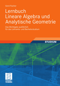 Lernbuch Lineare Algebra und analytische Geometrie