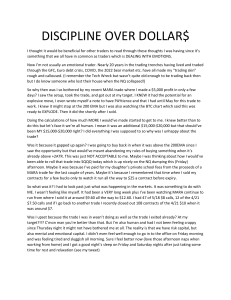 Discipline over Dollars