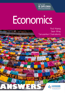 Economics - ANSWERS - Hoang, Wray and Chakraborty - Hodder 2020