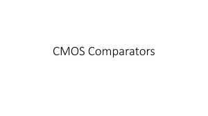 Carusone CMOS Comparators