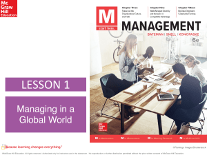 Global Management: Skills, Data, and Decision Making