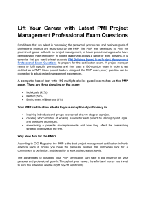 Lift Your Career with Latest PMI Project Management Professional Exam Questions