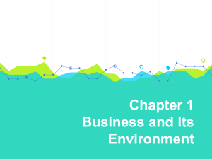 chapter on business and its environment