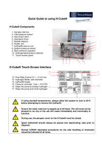 Quick Guide to using H-Cube® H-Cube® Touch ... - ThalesNano