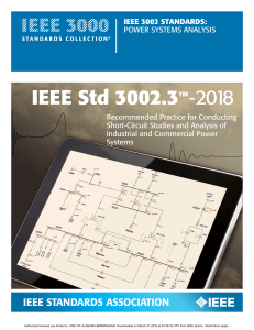 IEEE 3002 STANDARDS POWER SYSTEMS ANALYSIS