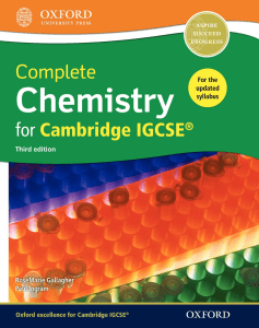 Chemistry - RoseMarie Gallagher and Paul Ingram - IGCSE