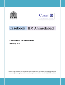 Casebook IIM Ahmedabad Consult Club IIM