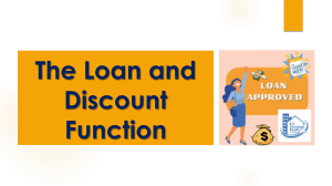 The-Loan-and-Discount-Function
