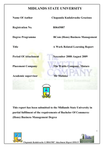  kudakwashe-  supply chain attachment-report