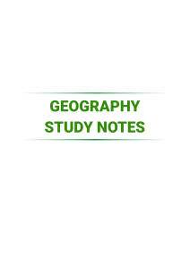 Geography Notes Copy