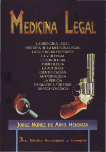 Medicina Legal y Criminalística 3° ed Jorge Núñez Bolivia 2014