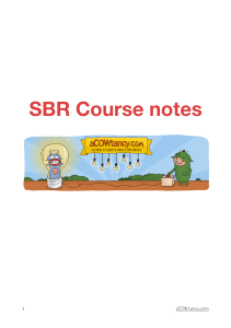 ACCA SBR Course Notes