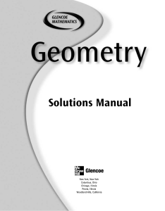 Honors Geometry Solutions Manual