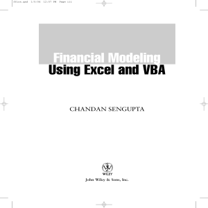 Financial Modeling Using Excel and VBA(1)
