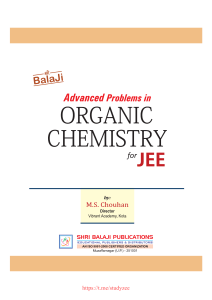 Advanced Problems in Organic Chemistry for JEE 15th edition 2021