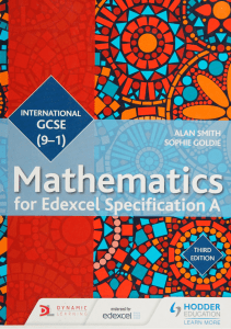 Mathematics for Edexcel Specifi - Alan Smith
