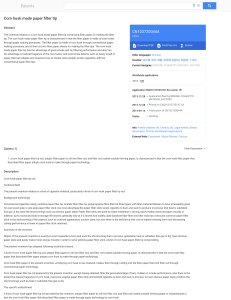 CN103720044A - Corn husk made paper filter tip - Google Patents