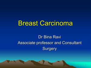 Breast Tumors Lecture