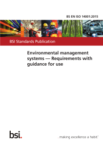 ISO 14001--2015 Environmental management