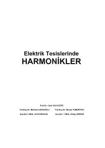 Elektrik tesislerinde harmonikler Prof D