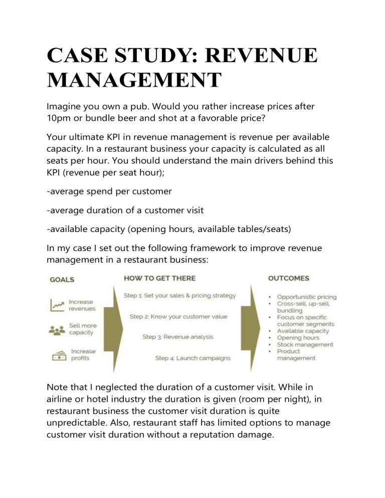 case study revenue management