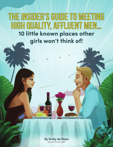 Emily's Insider Guide to Meeting High Quality Men