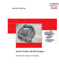 Audi 4.2-liter V8 FSI Engine – SSP 921603