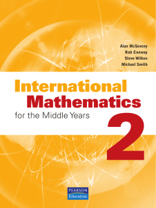 International Mathematics 2 textbook