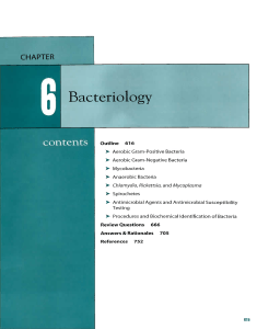 Ciulla Chapter 06 - Bacteriology