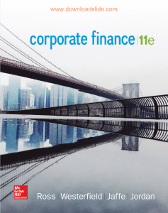 Ebook Corporate finance (11th edition)  Part1