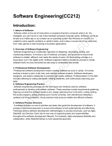 Software Engineering(CC212)