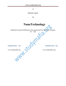 NanoTechnology-Report