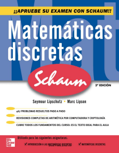 Matemáticas Discretas, 3 edition - Lipschutz (1)