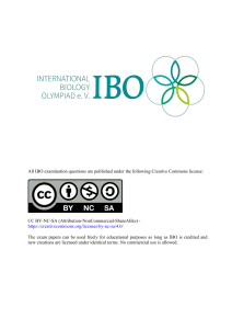 IBO 2013 Practical Exams 1-4