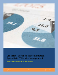 CIS-ITSM Exam Preparations with Question Answers Study Materials 