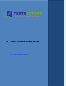 Get Free Access CISM Exams Questions Answers And PDF