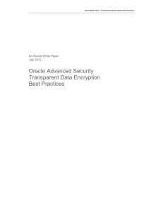 Oracle transparent-data-encryption bestpractices
