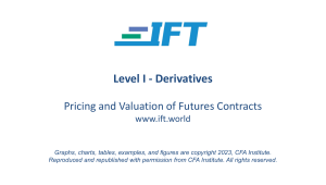LM06 Pricing and Valuation of Futures Contracts