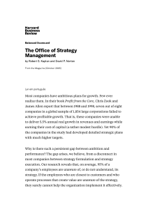 The Office of Strategy Management - HBR